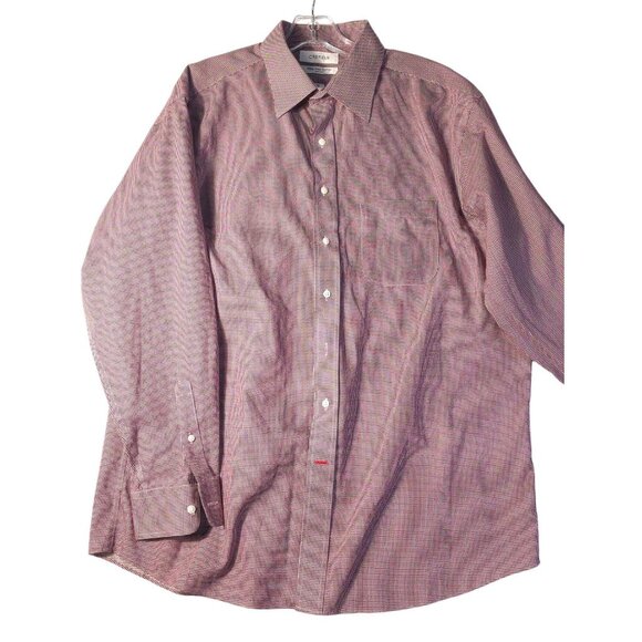 Cremieux Other - Cremieux Micro Gingham Check Button Down Dress Shirt 100% Pima Cotton Non Iron B